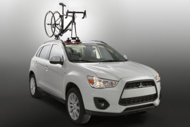 Bikers Rio pardo | Notícia | Mitsubishi Motors lança suportes para bicicletas com ventosas na linha MTech