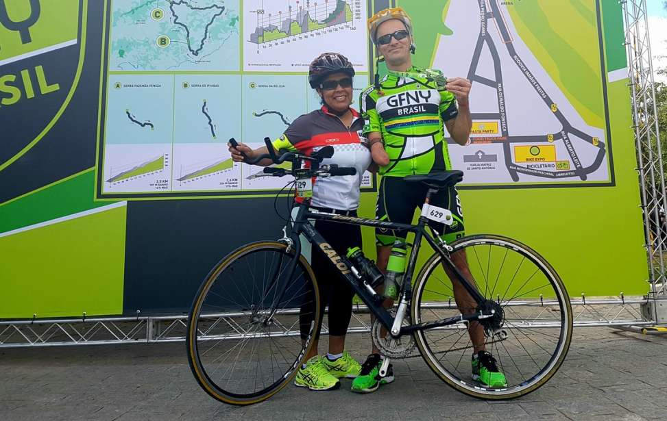 Bikers Rio Pardo | SUA HISTÓRIA | Atleta com braço amputado encara de bicicleta os 72km do GFNY Brasil