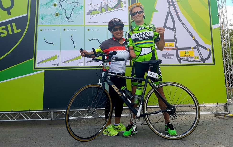 Bikers Rio pardo | SUA HISTÓRIA | Atleta com braço amputado encara de bicicleta os 72km do GFNY Brasil