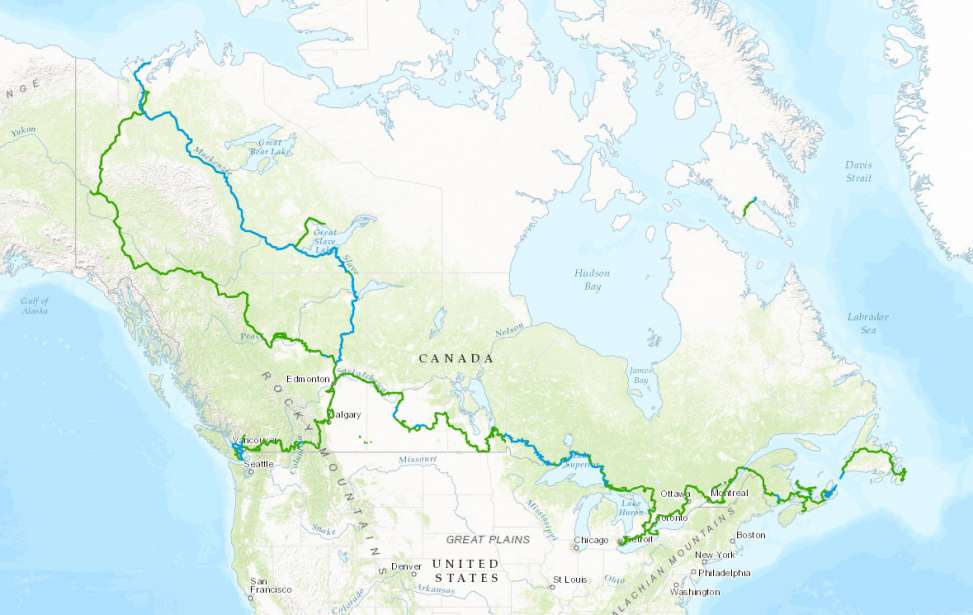 Bikers Rio pardo | Notícia | Canadá inaugura maior trilha do mundo com 24 mil km
