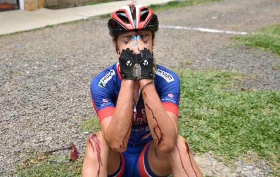 Bikers Rio pardo | Notícia | Atleta cai, pedala 15 km machucada e fica com a prata no ciclismo nos Jasc