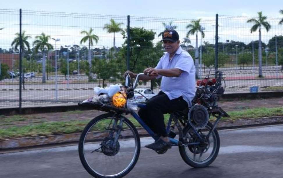 Bikers Rio pardo | SUA HISTÓRIA | Anani constrói bicicleta com motor de garapa e viaja 1,4 mil km sem medo