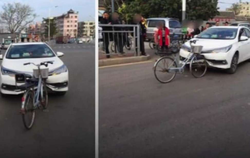 Bikers Rio Pardo | NOTÍCIAS | Carro fica amassado e bicicleta sai intacta depois de colidirem de frente