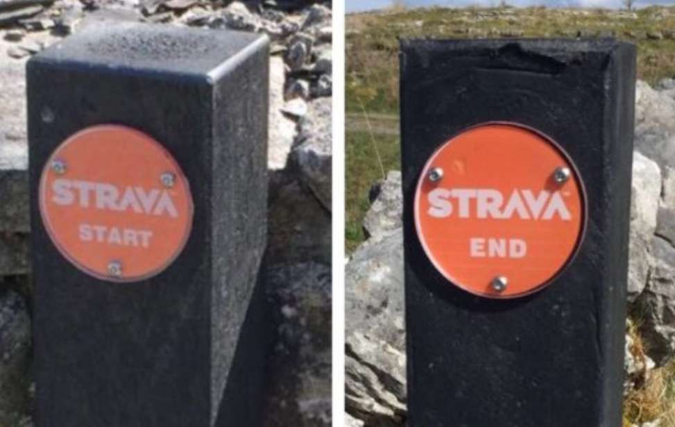 Bikers Rio pardo | Notícia | Placas indicando segmentos do Strava estão sendo instaladas na Irlanda