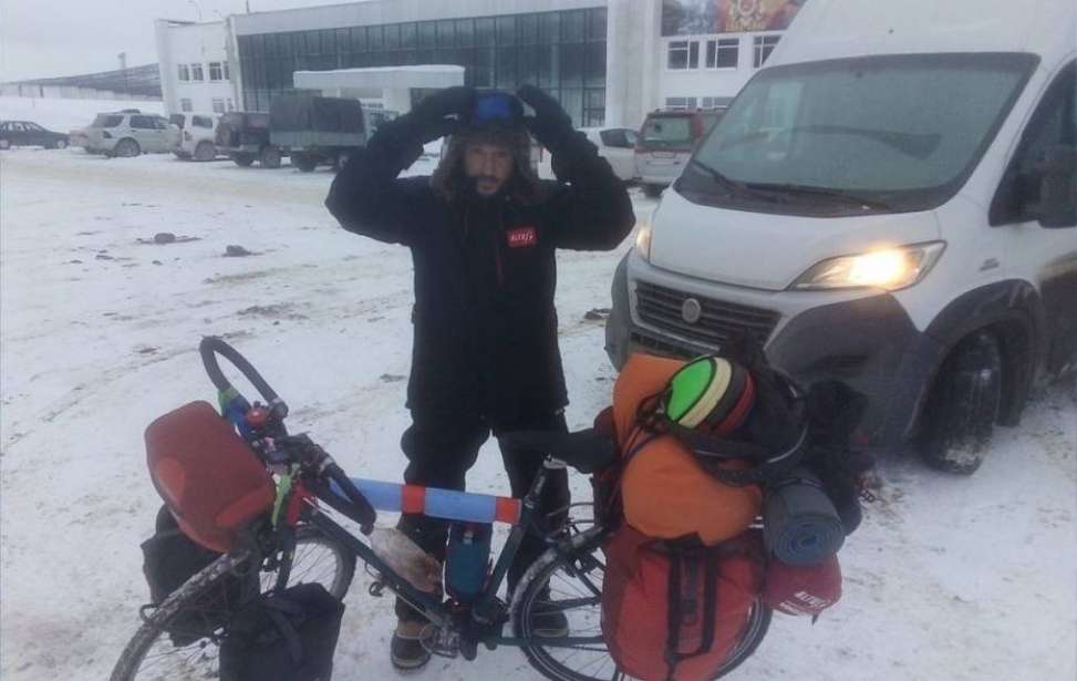 Bikers Rio pardo | Notícia | Ciclista espanhol que tentava percorrer a Sibéria a -50ºC é encontrado por russos