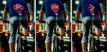 Bikers Rio pardo | Notícia | Para evitar acidentes, gadget projeta sinalização nas costas de ciclista