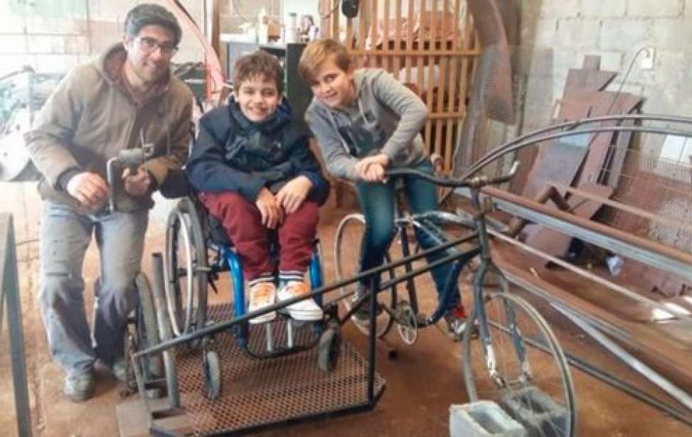 Bikers Rio pardo | SUA HISTÓRIA | Menino argentino inventa bicicleta para andar com o primo paraplégico